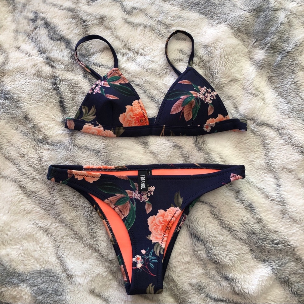 Triangl Floral Bikini Set